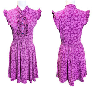 Matilda Jane Ruffle Dress Medium Purple Wonderful Parade Magnolia Dress Purple